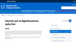 Voucher per la digitalizzazione delle Pmi